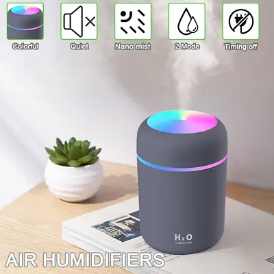 Air Humidifier 300ml H2O Portable Mini USB Essential Oil Aroma Diffuser New • $7.49