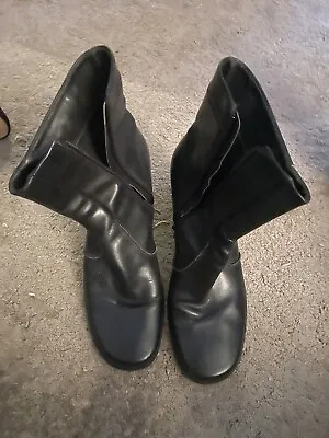 Lilley And Skinner Boots Black Leather Boots Size 7 • £4