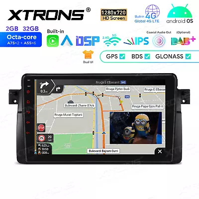 8-Core 4G Android 12 CarPlay Car GPS Stereo Radio Navi For BMW E46 320 323 325 M • $209.99