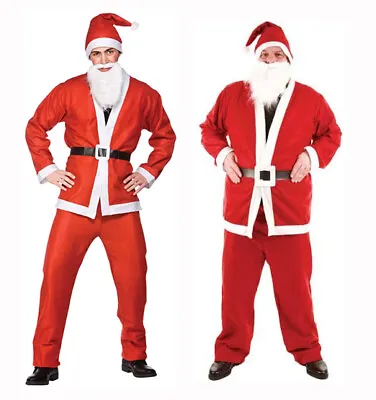 £10.99 • Buy Budget Santa Claus  Suit Father Christmas Fancy Dress Xmas Costume Outfit STD XL