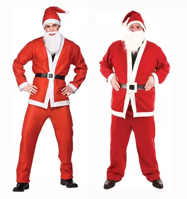 £10.99 • Buy Budget Santa Claus  Suit Father Christmas Fancy Dress Xmas Costume Outfit STD XL