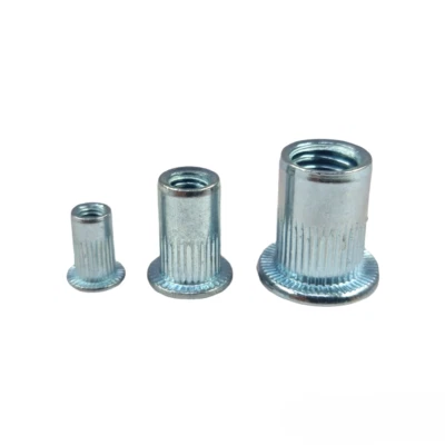 £2.49 • Buy Steel Rivnuts Rivet Nuts Flanged Knurled Head Threaded Blind Nutserts M4-M10