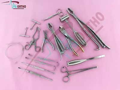 Veterinary Orthopedic Set Contains 19 Instruments With Cleaning Storage Cassette • $240