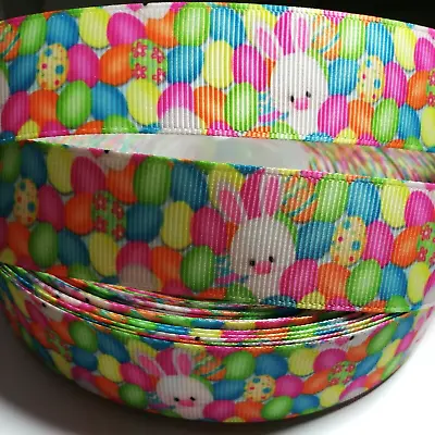 HAPPY EASTER Grosgrain Ribbon (25mm) Widthfor Crafthaircake Deco Etc • £1.99