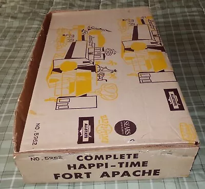 Marx Playset Happi-Time Fort Apache #5962 By Sears Allstate RARE 1962 In Box • $550