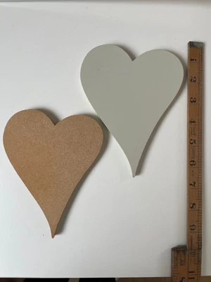 £1 • Buy MDF Hearts Shapes Wooden Craft Blank Embellishments Ready To Decorate
