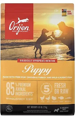 $37.99 • Buy ORIJEN Puppy Dog Food, Grain-Free OR With Grains, High Protein, Fresh And Raw