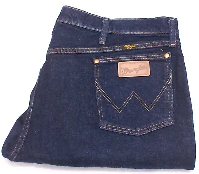 Wrangler® Cowboy Cut® Bootcut Stretch Regular Fit Blue Jeans Mens 40x28 • $19.79