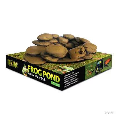 Exo Terra Frog Pond Water Bowl 2 Sizes For Frogs Reptiles Arachnids And More! • $21.99