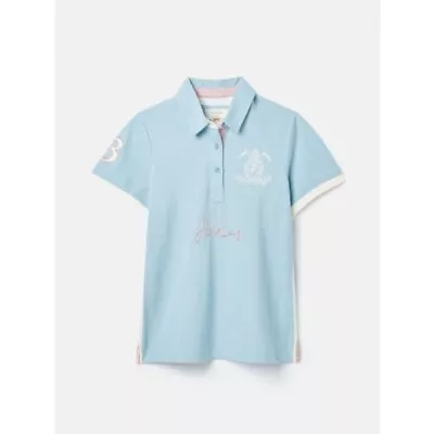 Joules Beaufort Blue Short Sleeve Cotton Polo Shirt - 10 12 14 16 - BNWT • $63.08