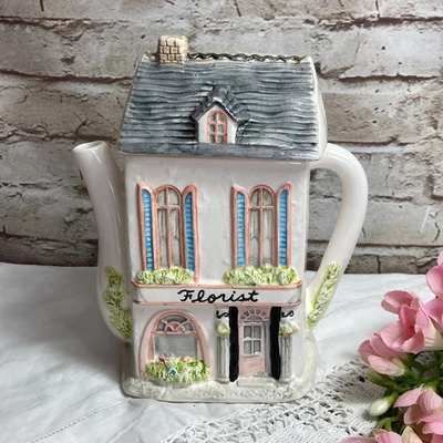 £9.99 • Buy Vintage Novelty Teapot Collectable Florist Shop Cottage House