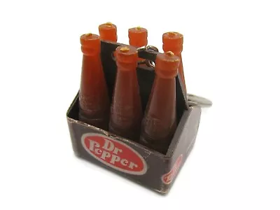 Dr Pepper Six Pack Bottles Keychain Vintage • $10.39