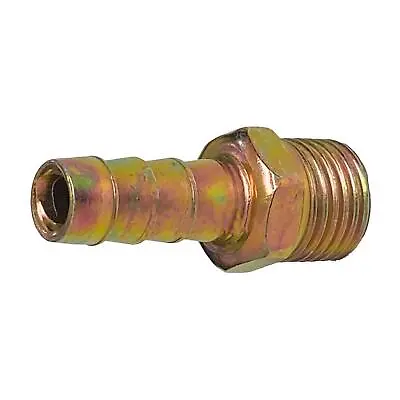 1/4  BSP Hose Tail Brass Male Barb Fitting Fuel Air Gas Water Hose Oil 8mm • £4.99