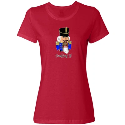 $29.31 • Buy Inktastic Crushing It! Nutcracker Women's T-Shirt Funny Ballet Santa Blue Humor