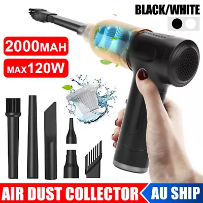 Handheld Cordless Air Duster 50000RPM For Computer Keyboard Camera Cleaning Kit • $40.45