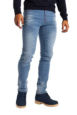 Men's Slim Fit Jeans Skinny Stretch Denim Pants • $23.49