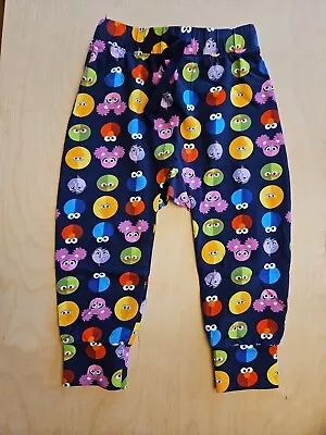 Nwot Hanna Andersson Sesame Street Jersey Pants Big Bird Cookie Elmo Count 90 3t • $24.99