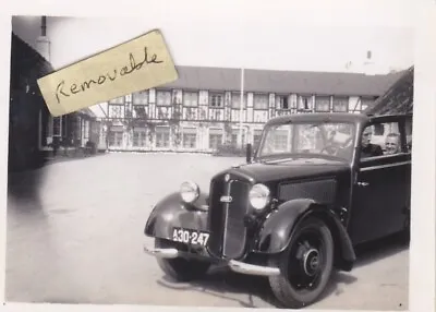 Old Photo Vintage Car Registration Men Building Fashion Vehicle Transport Ja26 • $2.47