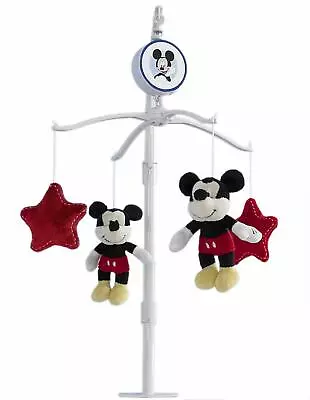 Musical Baby Mobile Crib Bed Nursery Decor Lullaby Mickey Mouse Red Black White • $52.28