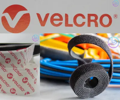 VELCRO® GENUINE ONE-WRAP Reusable Ties Double Sided Hook & Loop Strapping Tape • £4