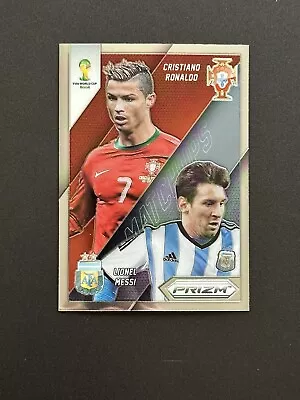 2014 Panini Prizm World Cup Lionel Messi Cristiano Ronaldo Matchups #19 • $107