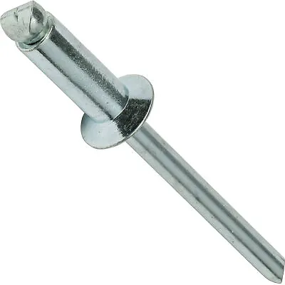 Steel Pop Rivets 1/8  X 1/4  Flat Countersunk Head Blind 4-4 Qty 100 • $11.70