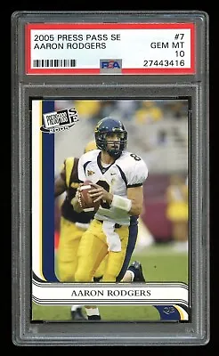 2005 Press Pass SE - AARON RODGERS - Rookie Card RC #7 - PSA 10 GEM MINT - Jets! • $189.95