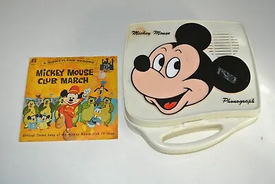 Mickey Mouse 1980 Phonograph Battery Powered Record Player Vintage * B-940 • $17.99