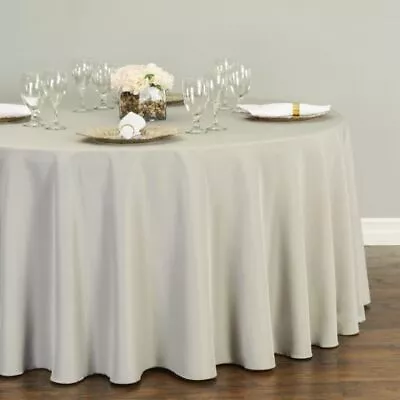 LinenTablecloth 90 In. Round Polyester Tablecloths 23 Colors! Weddings & Events • $14.89