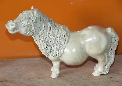 Art Pottery Beige Pottery Pony Thelwell Style Cheval J De B  12 Cms High • £12