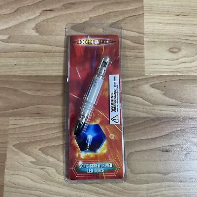 DOCTOR WHO Sonic Screwdriver Light Up Torch Blue LED Flashlight 10th Doctor New! • $59.99