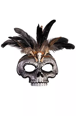 Male Skull Voodoo Witch Doctor Masquerade Mask • $17.49