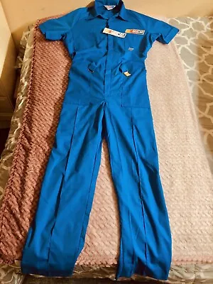 NASCAR Vintage Jumpsuit  Mechanic Suit 7963 LARGE TALL Blue RARE NWT • $100