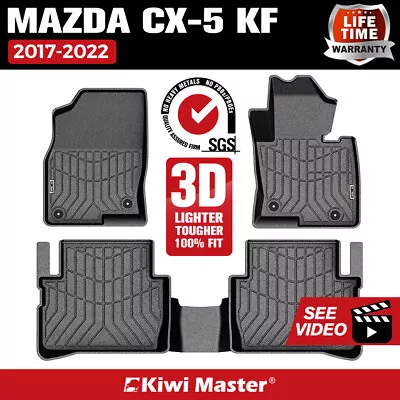 Kiwi Master 3D TPE Car Floor Mats Liner Fit Mazda CX-5 KF 2017-2022 • $119.95