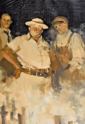MILT KOBAYASHI-Oil Painting For Faulkner's  Light In August -Alabama Mississippi • $1499