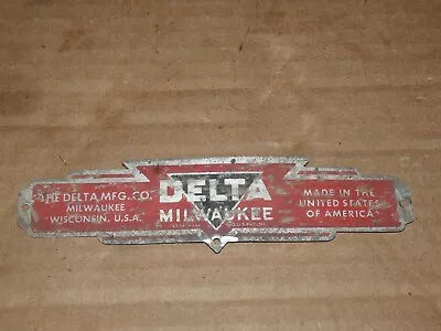 $9 • Buy Vintage Delta Milwaukee Machinery Badge 7  Long