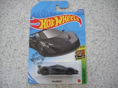 2020 Hot Wheels Die Cast Hw Exotics Mclaren P1 Car 149 Dark Grey  • $6.99