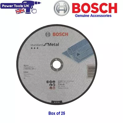 Bosch 2608603168 Standard Metal Cutting Disc 230 X  3 X 22mm Box Of 25 • £16