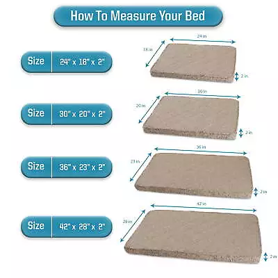 Arlee Crate Mat Rectangle Pet Dog Pad - Memory Foam Orthopedic Therapeutic  • $28