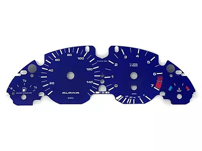 BMW E39 Alpina Blue 140 MPH Dash Instrument Cluster Replacement Gauge Faces • $69