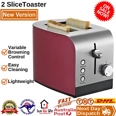 $37.49 • Buy Singer 2 Slice Stainless Steel Toaster, Red