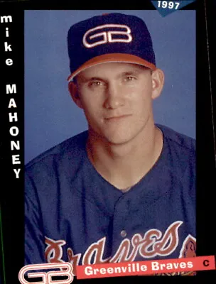 1997 Greenville Braves Grandstand #11 Mike Mahoney Des Moines Iowa Baseball Card • $12.99