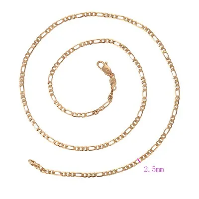 £6.99 • Buy 9ct 9K Yellow  Gold Filled  Men Women Figaro Necklace Chain .All Sizes Gift,2103