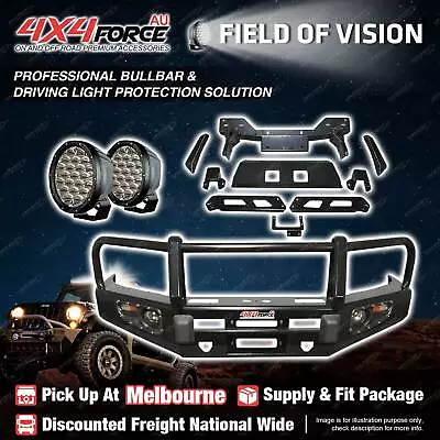 MEL Stock Armor Bullbar Skid Plate 3 LOOP Drive Light For Ford Ranger PX T6 • $1325