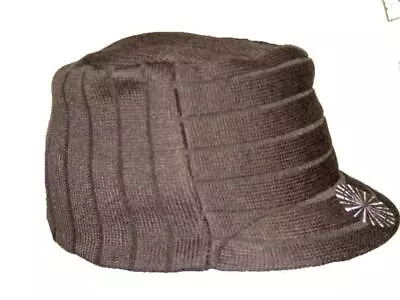 Winter Visor Beanie Knitted Short Brim Jockey Hat Cap  Available In Many Colors • $11.99