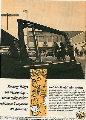 1959 Print Ad Of US Independent Telephone Association Main Street Out Of Nowhere • $9.99