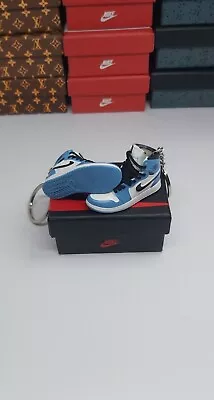 Mini Sneaker Nike Air Jordan 1 University Blue Keychain + Shoebox • $22