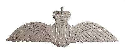 £12.50 • Buy Pilot Wings Royal Air Force RAF MOD Nickel Pin Badge / Brevet