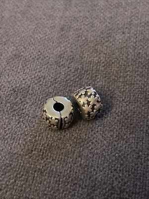 $30 • Buy Pandora Silver Flower Burst Oxi Clip Charm #790533 Authentic Ale 925 Retired