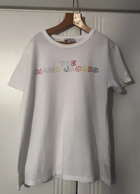 Marc Jacobs Girls Logo T Shirt White Age 12 • £6.99